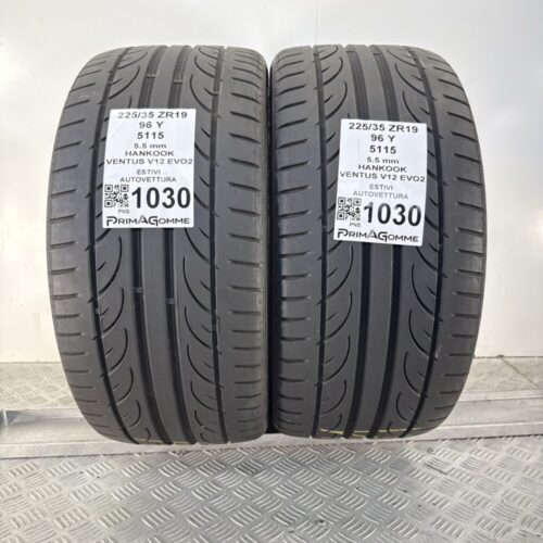 Gomme Usate 225 35 ZR19 96Y Hankook Ventus V12 Evo2 79% Estive