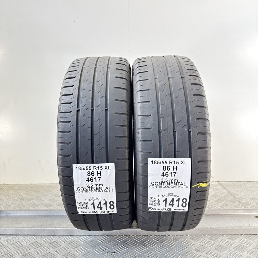 Gomme Usate 185 55 R15 XL 86H Continental ContiEcoContact 5 Estive | Gomme Usate | PrimaGomme.it Gomme Usate 185 55 R15 XL 86H Continental ContiEcoContact 5 Estive