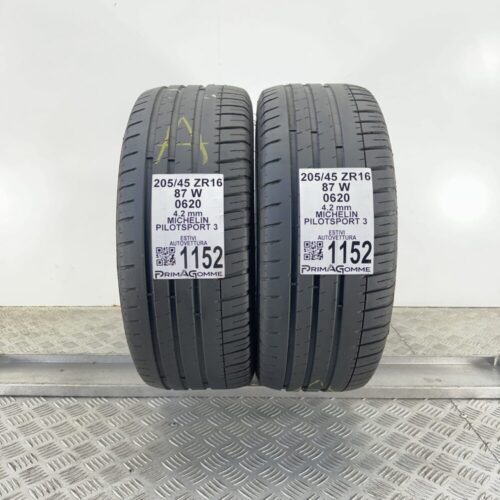 Gomme Usate 205 45 ZR16 87W Michelin PilotSport 3 Estive