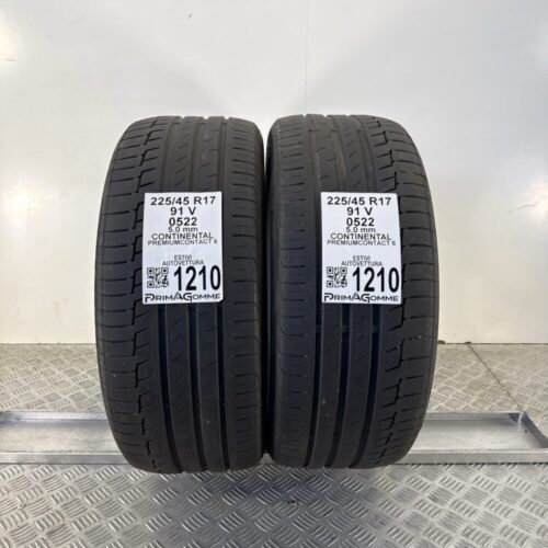 Gomme Usate 225 45 R17 91V Continental PremiumContact 6 71% Estive
