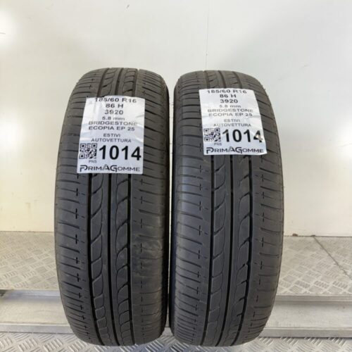 Gomme Usate 185 60 R16 86H Bridgestone Ecopia EP25 83% Estive