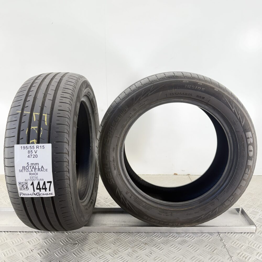 Gomme Usate 195 55 R15 85V Rotalla Setula E-Race 71% Estive | Gomme Usate | PrimaGomme.it Gomme Usate 195 55 R15 85V Rotalla Setula E-Race 71% Estive - immagine 8