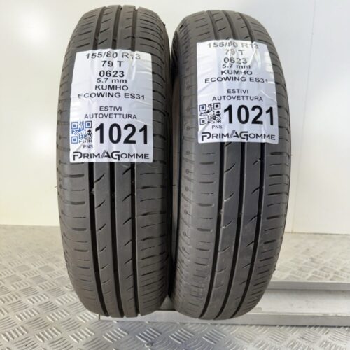 Gomme Usate 155 80 R13 79T Kumho Ecowing ES31 78% Estive