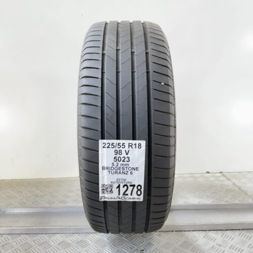 Gomma Usata 225 55 R18 98V Bridgestone Turanza 6 74% Estiva