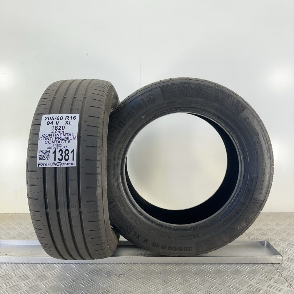 Gomme Usate 205 60 R16 94V XL Continental Conti Premium Contact 5 Estive | Gomme Usate | PrimaGomme.it Gomme Usate 205 60 R16 94V XL Continental Conti Premium Contact 5 Estive - immagine 5
