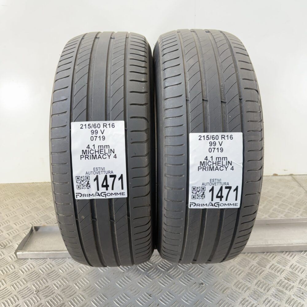 Gomme Usate 215 60 R16 99V Michelin Primacy 4 Estive | Gomme Usate | PrimaGomme.it Gomme Usate 215 60 R16 99V Michelin Primacy 4 Estive