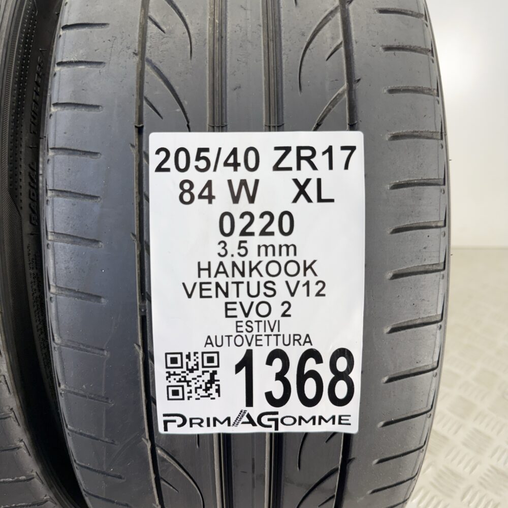 Gomme Usate 205 40 ZR17 XL 84W Hankook Ventus V12 Evo 2 Estive | Gomme Usate | PrimaGomme.it Gomme Usate 205 40 ZR17 XL 84W Hankook Ventus V12 Evo 2 Estive - immagine 3