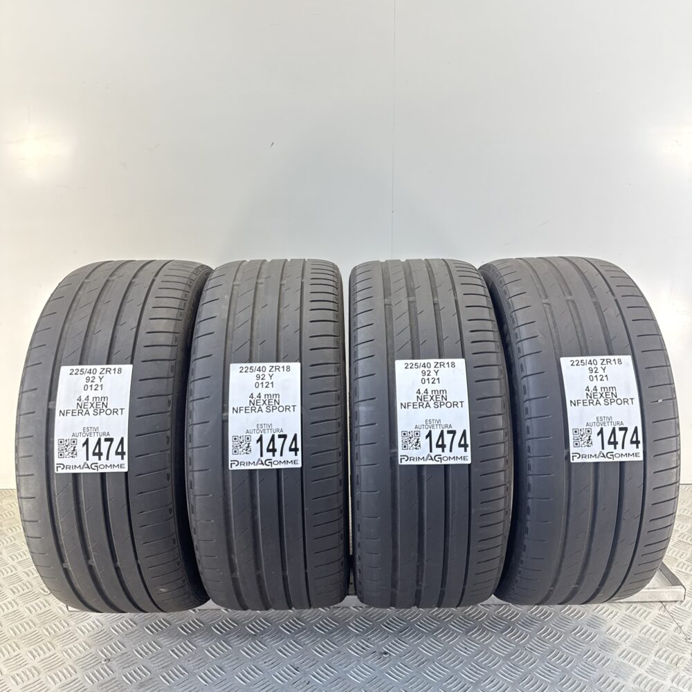 Gomme Usate 225 40 R18 92Y Nexen Nfera Sport 62% Estive | Gomme Usate | PrimaGomme.it Gomme Usate 225 40 R18 92Y Nexen Nfera Sport 62% Estive