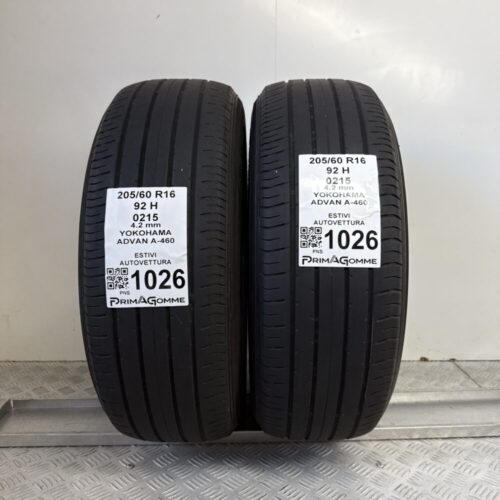 Gomme Usate 205 60 R16 92H Yokohama Advan A-460 Estive