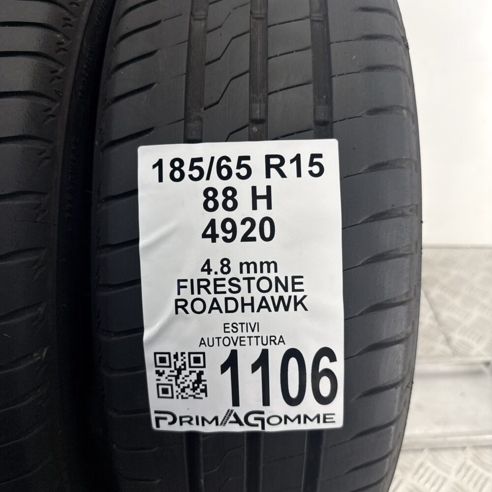 Gomme Usate 185 65 R15 88H Firestone Roadhawk Estive | Gomme Usate | PrimaGomme.it Gomme Usate 185 65 R15 88H Firestone Roadhawk Estive - immagine 3
