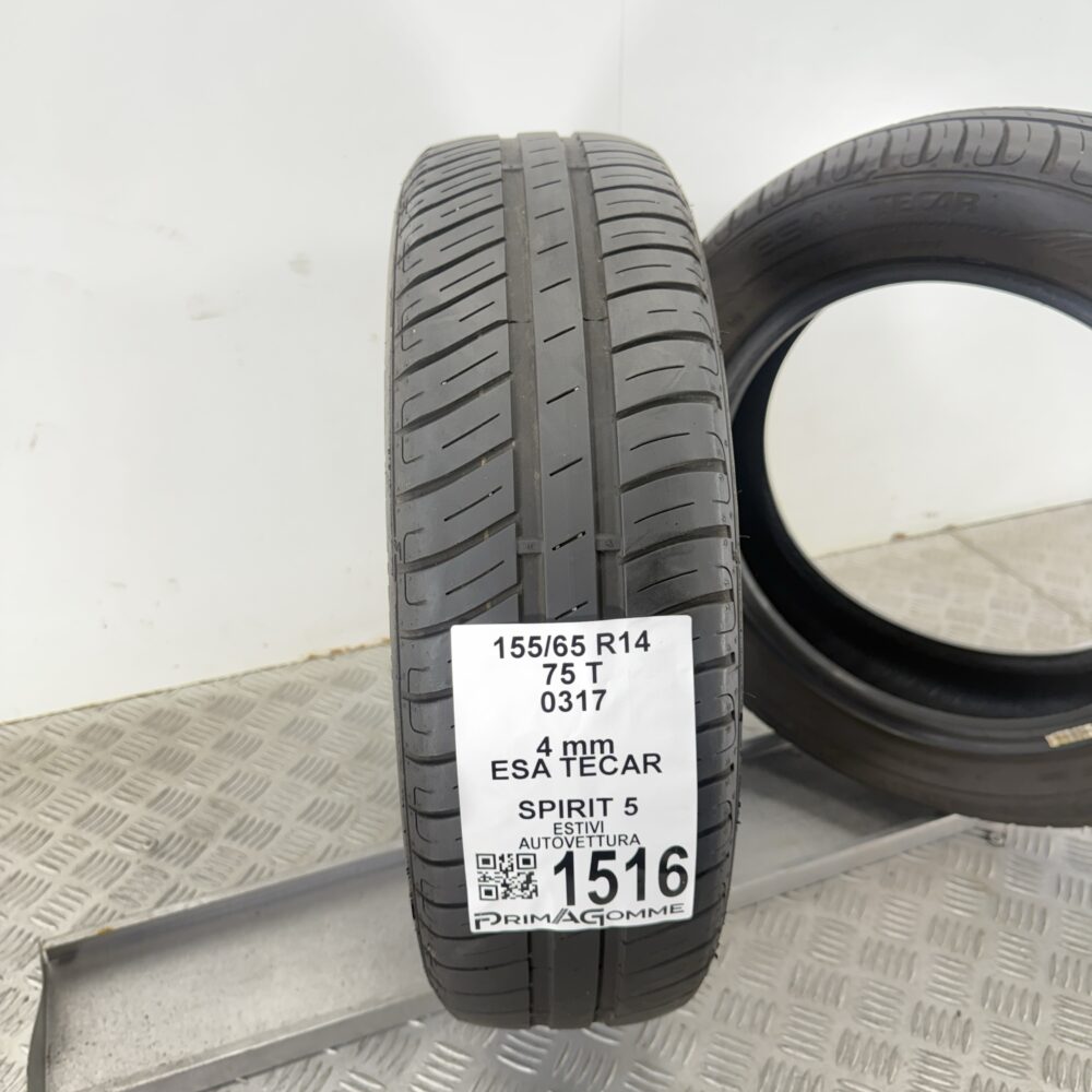 Pneumatici Usati 155 65 R14 75T Esa Tecar Spirit 5 Estive | Gomme Usate | PrimaGomme.it Pneumatici usati 155 65 R14 Esa Tecar Spirit 5