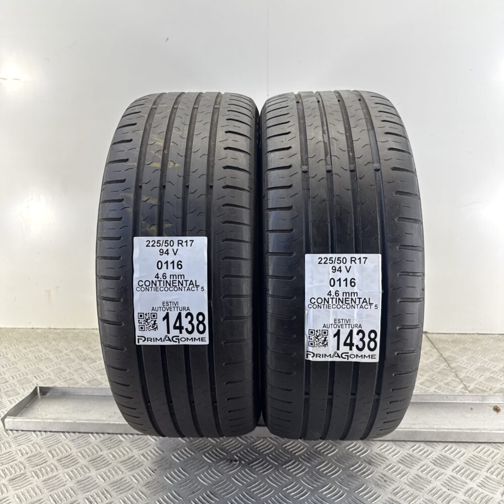 Gomme Usate 225 50 R17 94V Continental ContiEcoContact 5 Estive | Gomme Usate | PrimaGomme.it Gomme Usate 225 50 R17 94V Continental ContiEcoContact 5 Estive