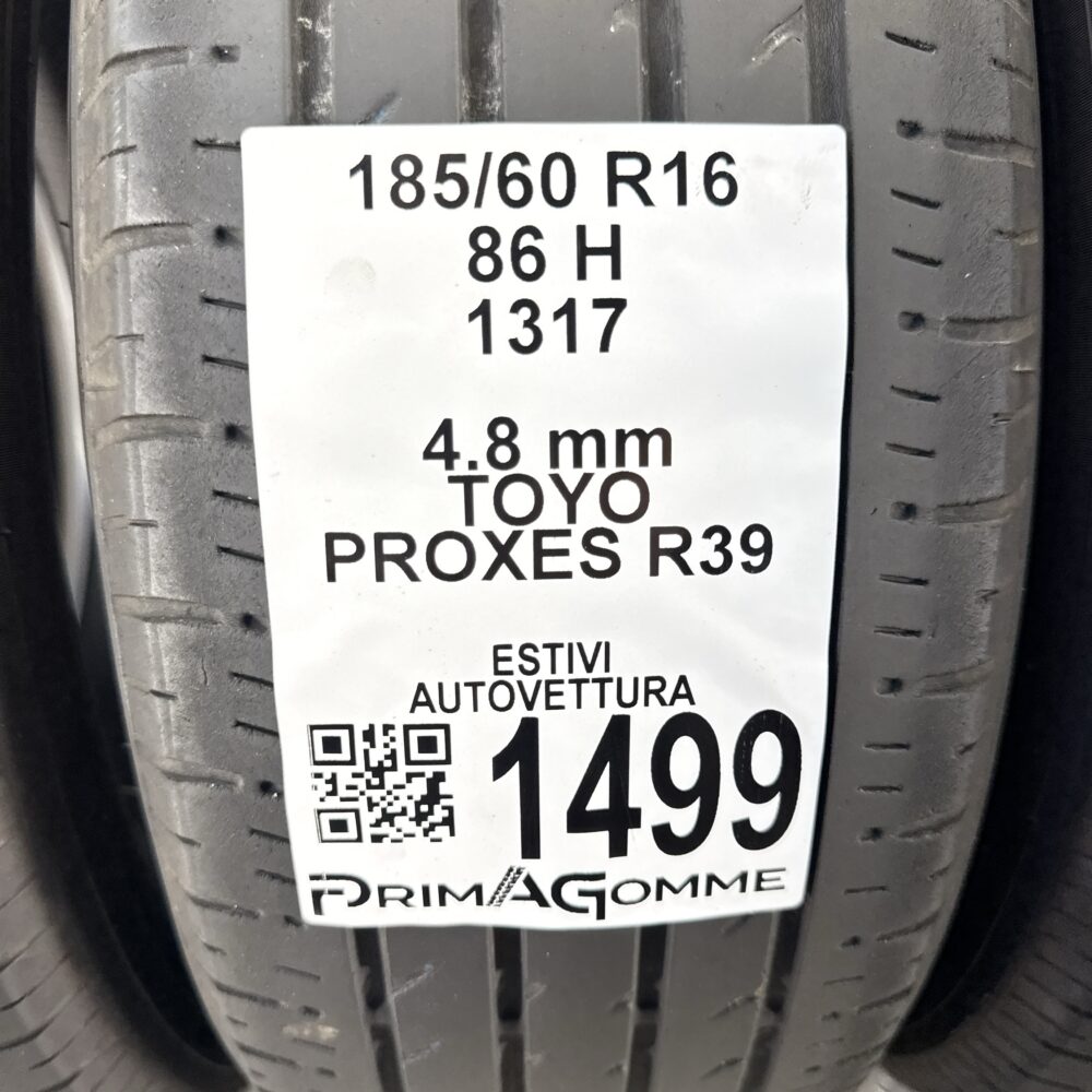 Gomme Usate 185 60 R16 86H Toyo Proxes R39 Estive | Gomme Usate | PrimaGomme.it Gomme Usate 185 60 R16 86H Toyo Proxes R39 Estive - immagine 3