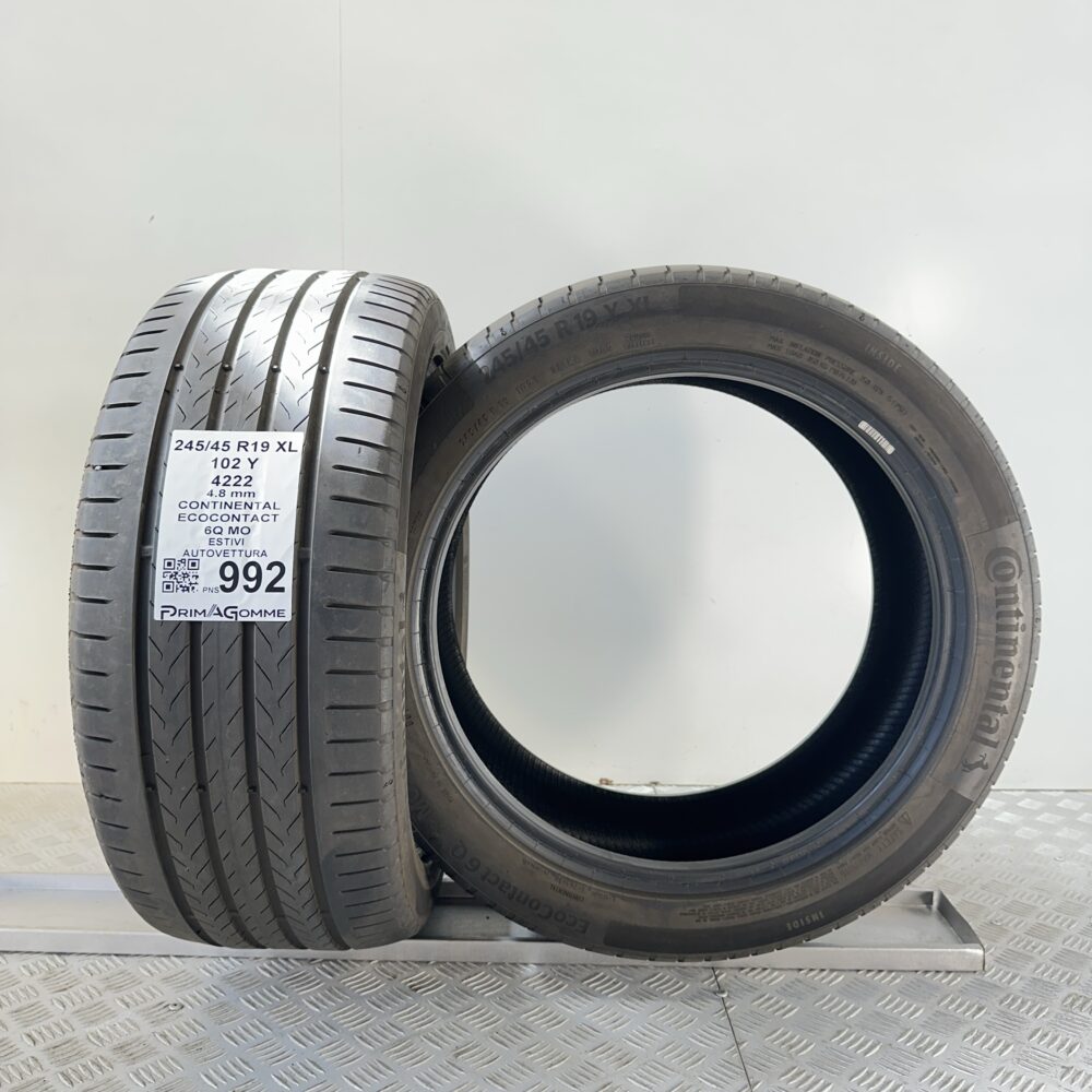 Gomme Usate estive 245 45 R19 XL 102Y Continental Ecocontact Estive | Gomme Usate | PrimaGomme.it Gomme Usate estive 245 45 R19 XL 102Y Continental Ecocontact Estive - immagine 6