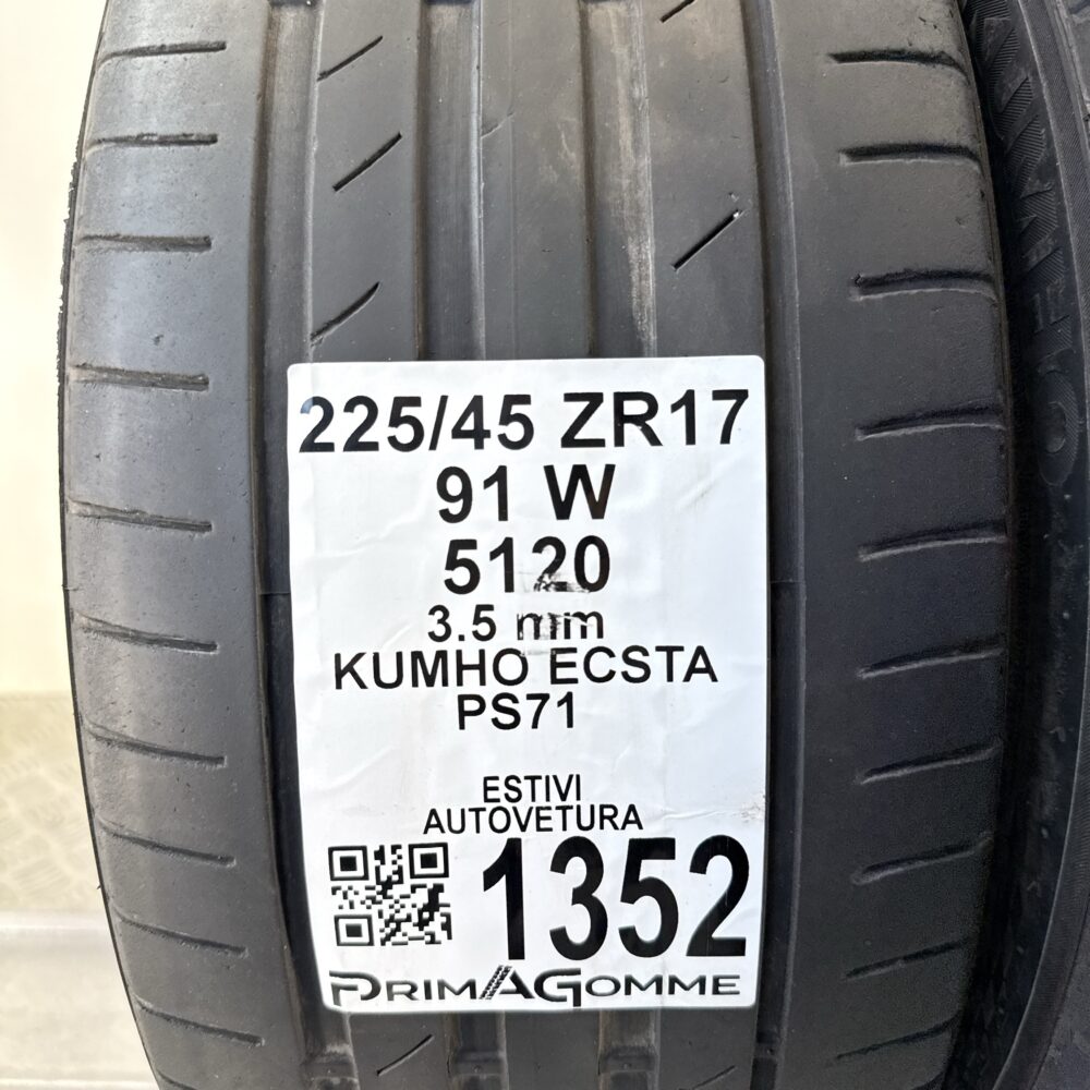 Gomme Usate 225 45 ZR17 91W Kumho Ecsta PS71 Estive | Gomme Usate | PrimaGomme.it Gomme Usate 225 45 ZR17 91W Kumho Ecsta PS71 Estive - immagine 3