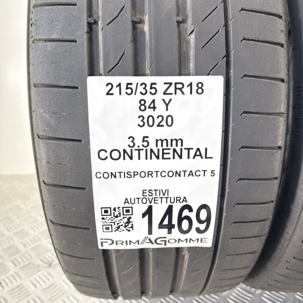 Gomme Usate 215 35 ZR18 84Y Continental ContiSportContact 5 Estive | Gomme Usate | PrimaGomme.it Gomme Usate 215 35 ZR18 84Y Continental ContiSportContact 5 Estive - immagine 3