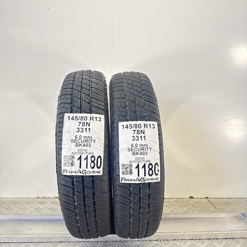 Gomme Usate 145 80 R13 78N Security BK403 86% Estive | Gomme Usate | PrimaGomme.it Gomme Usate 145 80 R13 78N Security BK403 86% Estive