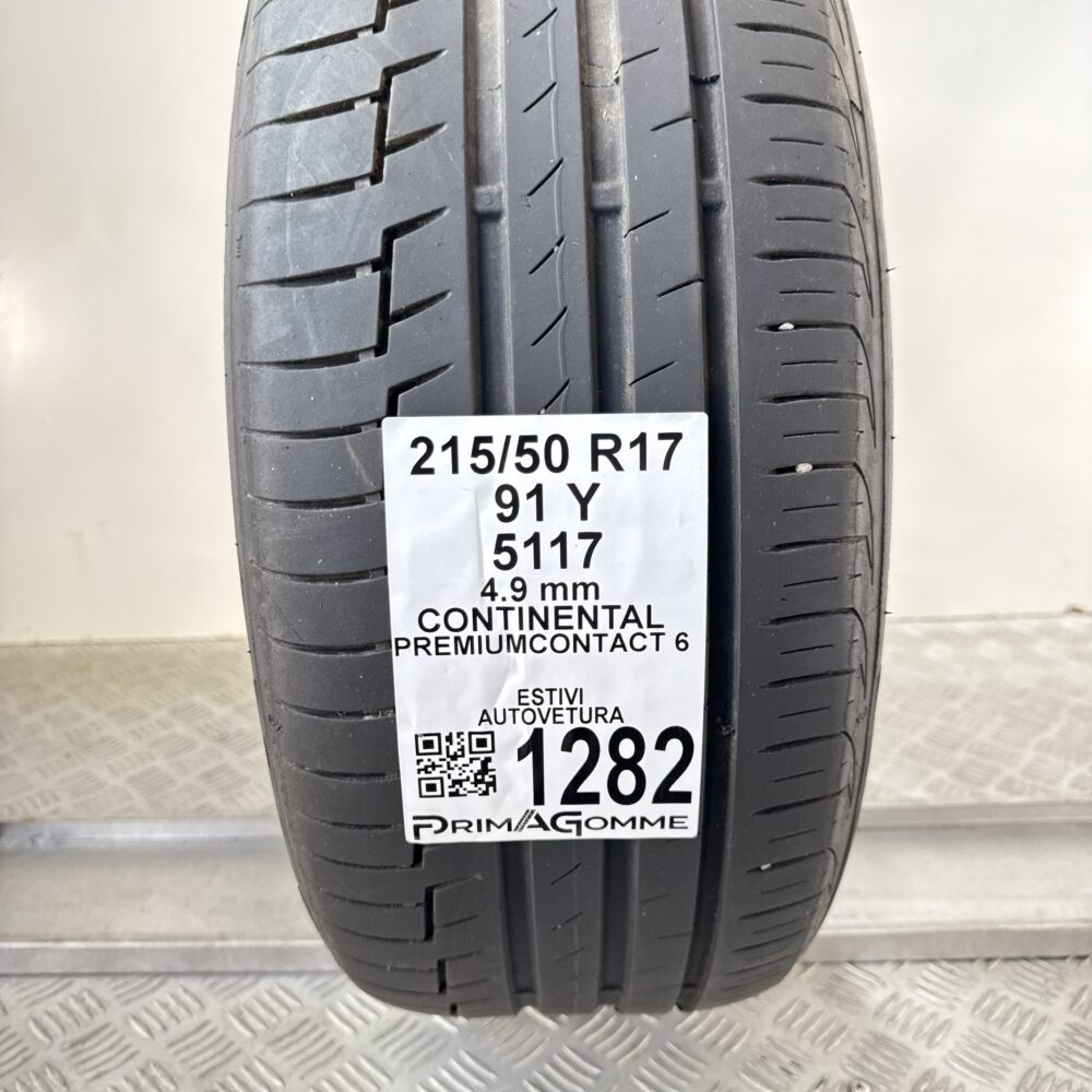 Gomma Usata 215 50 R17 91Y Continental PremiumContact 6 70% Estiva | Gomme Usate | PrimaGomme.it Gomma Usata 215 50 R17 91Y Continental PremiumContact 6 70% Estiva - immagine 3