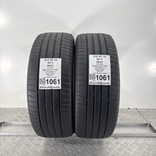 Gomme Usate 215 55 R18 99V Bridgestone Turanza 6 Estive