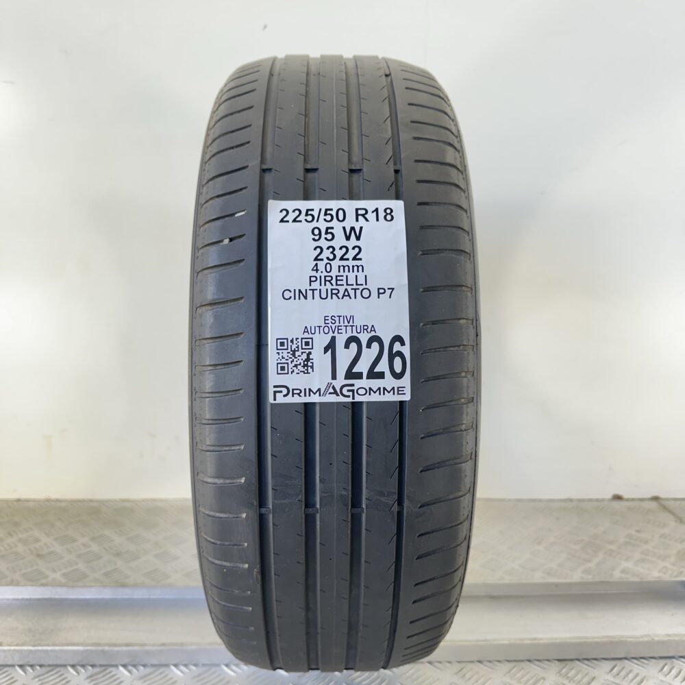 Pneumatico Usato 225 50 R18 95W Pirelli Cinturato P7 Estivo | Gomme Usate | PrimaGomme.it Pneumatico usato 225 50 R18 Pirelli Cinturato P7 - foto 5