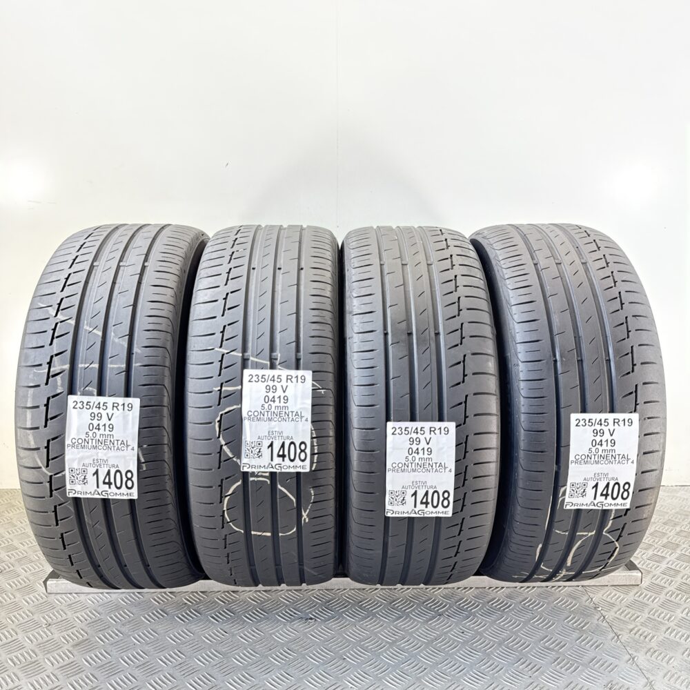 Gomme Usate 235 45 R19 99V Continental PremiumContact 4 71% Estive | Gomme Usate | PrimaGomme.it Gomme Usate 235 45 R19 99V Continental PremiumContact 4 71% Estive