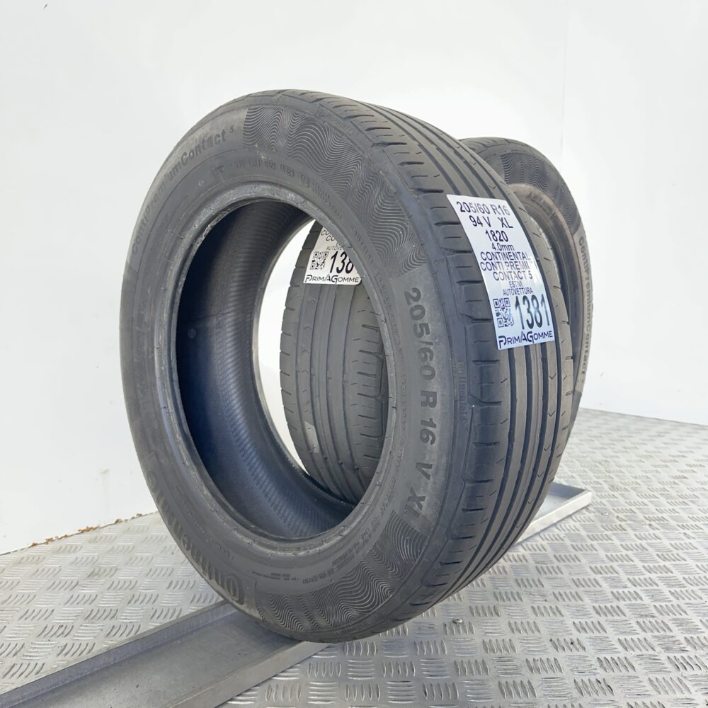 Gomme Usate 205 60 R16 94V XL Continental Conti Premium Contact 5 Estive | Gomme Usate | PrimaGomme.it Gomme Usate 205 60 R16 94V XL Continental Conti Premium Contact 5 Estive - immagine 4