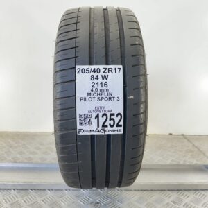 Pneumatico Usato 205 40 ZR17 84W Michelin Pilot Sport 3 Estivo