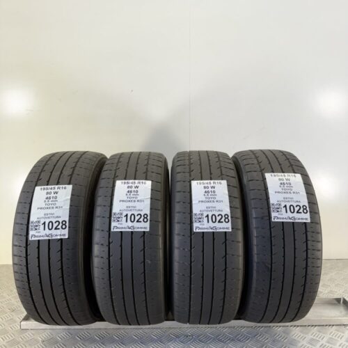 Gomme Usate 195 45 R16 80W Toyo Proxes R31 78% Estive