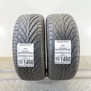 Gomme Usate 205 55 ZR15 418 Bridgestone Potenza S-02 Estive