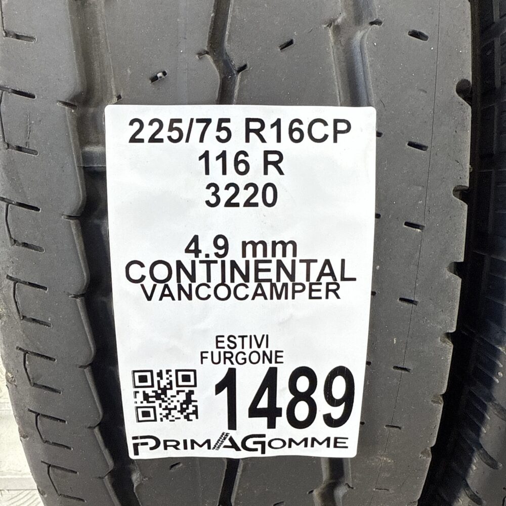 Gomme Usate 225 75 R16CP 116R Continental VancoCamper Estive | Gomme Usate | PrimaGomme.it Gomme Usate 225 75 R16CP 116R Continental VancoCamper Estive - immagine 3
