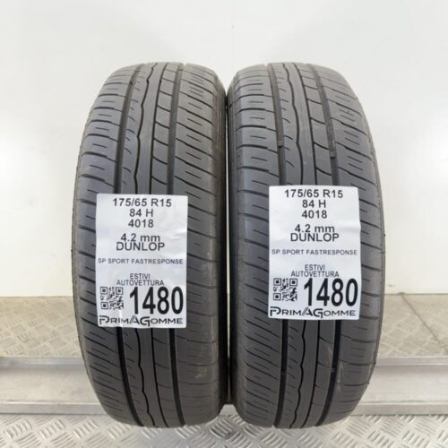Gomme Usate 175 65 R15 84H Dunlop SP Sport Fast Response Estive