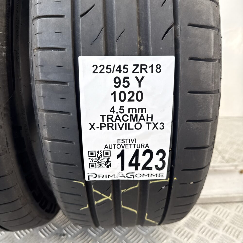 Pneumatici Usati 225 45 ZR18 95Y Tracmah X-Privilo TX3 Estive | Gomme Usate | PrimaGomme.it Pneumatici usati 225 45 ZR18 Tracmah X-Privilo TX3