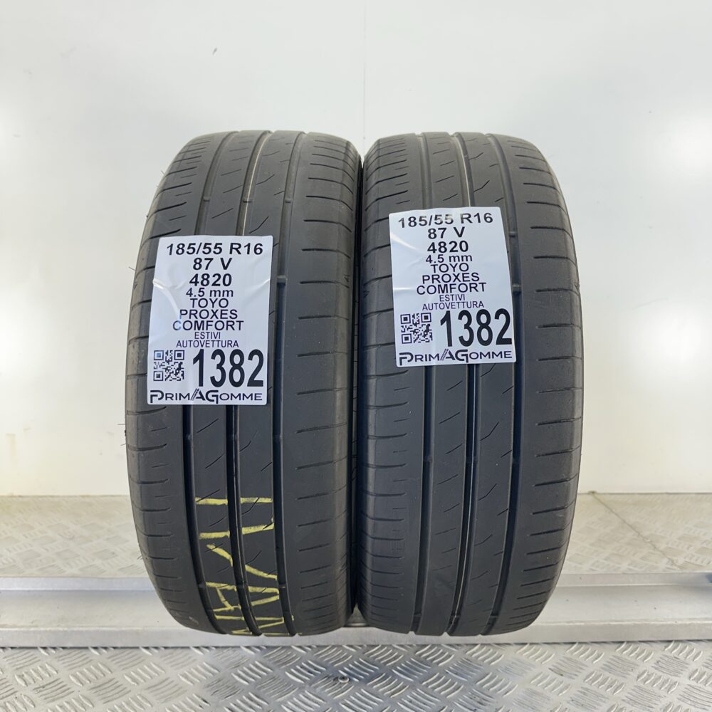 Gomme Usate 185 55 R16 87V Toyo Proxes Comfort Estive | Gomme Usate | PrimaGomme.it Gomme Usate 185 55 R16 87V Toyo Proxes Comfort Estive