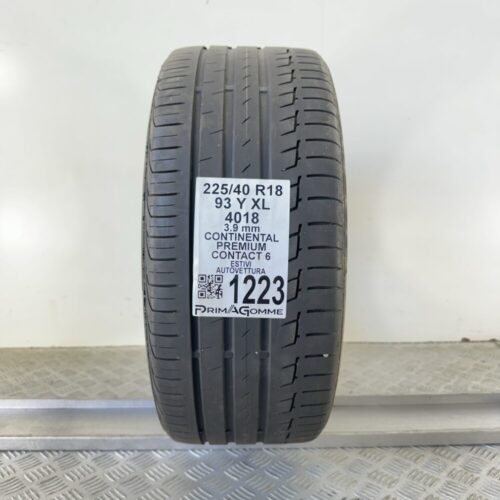 Pneumatico Usato 225 40 R18 XL 93Y Continental Premium Contact 6 Estivo