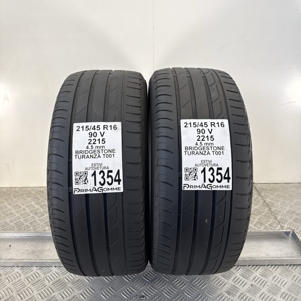 Pneumatici Usati 215 45 R16 90V BRIDGESTONE Turanza T001 Estive | Gomme Usate | PrimaGomme.it Pneumatici usati 215 45 R16 BRIDGESTONE Turanza T001 - foto 8