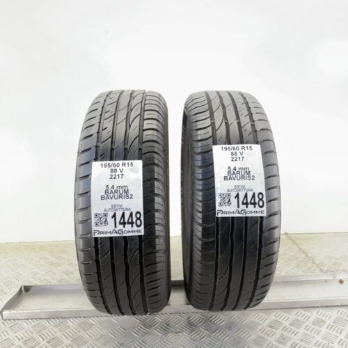 Pneumatici Usati 195 60 R15 88V BARUM BAVURIS2 77% Estive