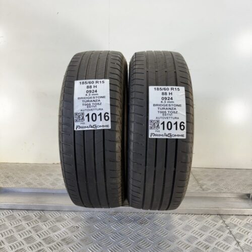 Gomme Usate 185 60 R15 88H Bridgestone Turanza Estive