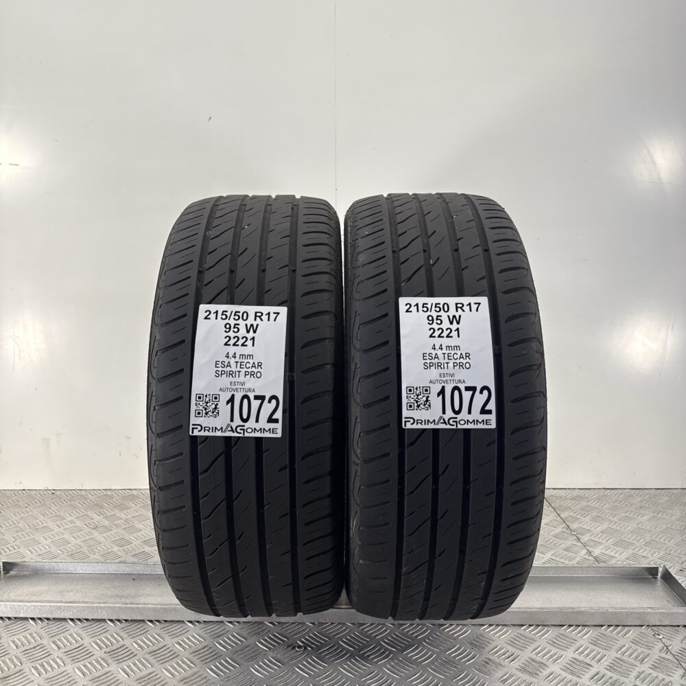 Gomme Usate 215 50 R17 95W ESA TECAR Spirit Pro Estive | Gomme Usate | PrimaGomme.it Gomme Usate 215 50 R17 95W ESA TECAR Spirit Pro Estive