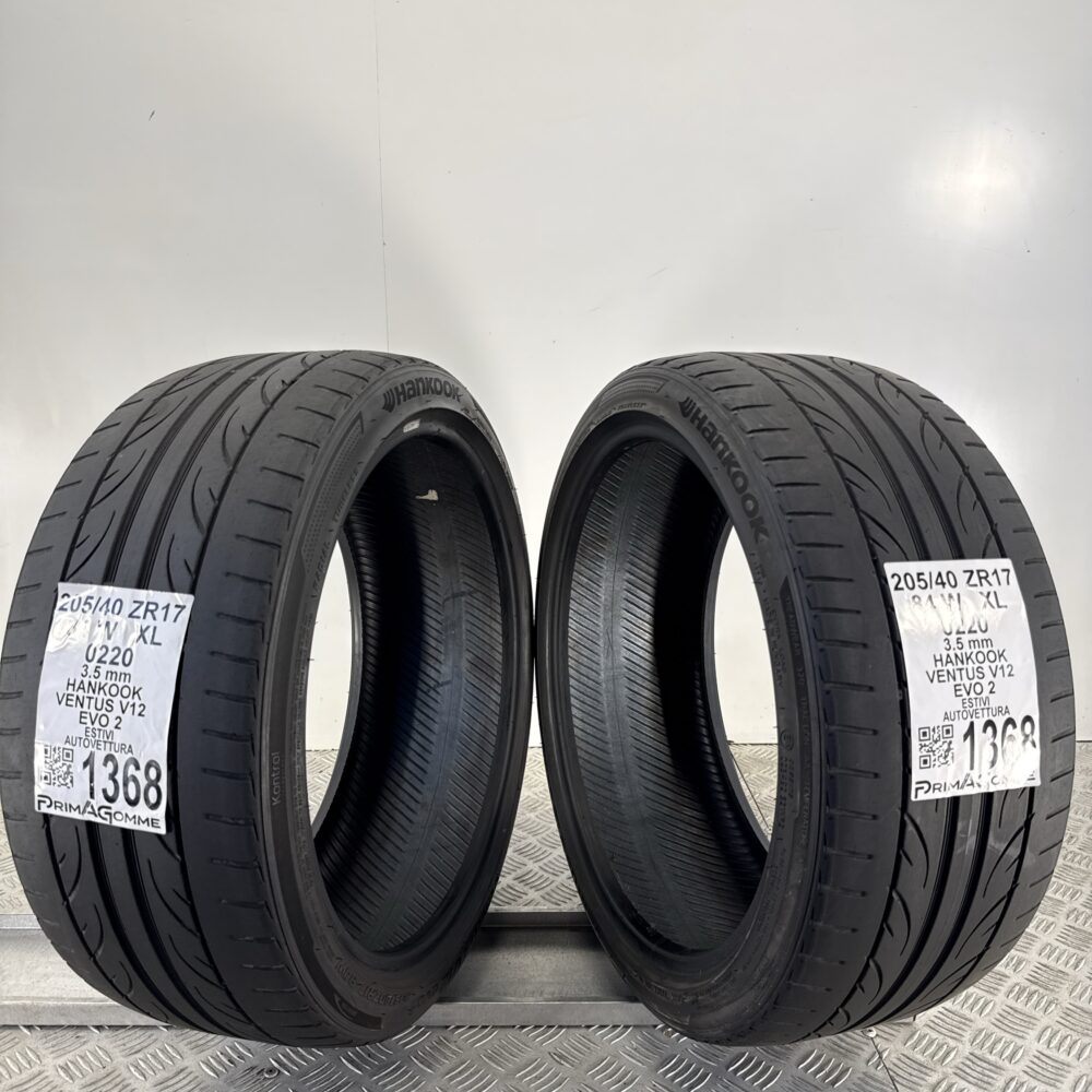 Gomme Usate 205 40 ZR17 XL 84W Hankook Ventus V12 Evo 2 Estive | Gomme Usate | PrimaGomme.it Gomme Usate 205 40 ZR17 XL 84W Hankook Ventus V12 Evo 2 Estive - immagine 8