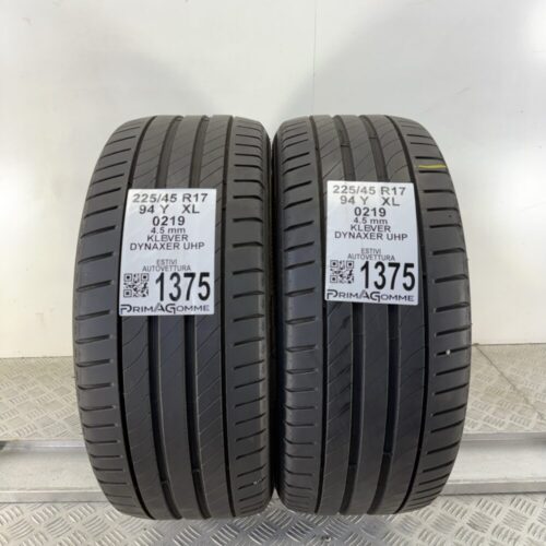 Pneumatici Usati 225 45 R17 XL 94Y Kleber Dynaxer UHP Estive