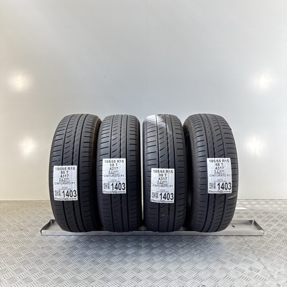 Gomme Usate 185 65 R15 88T Pirelli Cinturato P1 74% Estive | Gomme Usate | PrimaGomme.it Gomme Usate 185 65 R15 88T Pirelli Cinturato P1 74% Estive