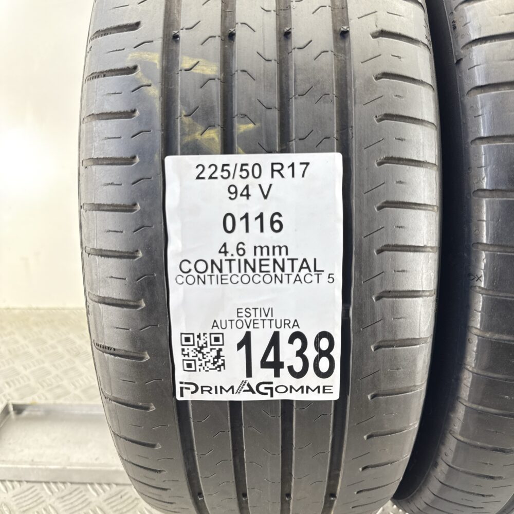Gomme Usate 225 50 R17 94V Continental ContiEcoContact 5 Estive | Gomme Usate | PrimaGomme.it Gomme Usate 225 50 R17 94V Continental ContiEcoContact 5 Estive - immagine 3