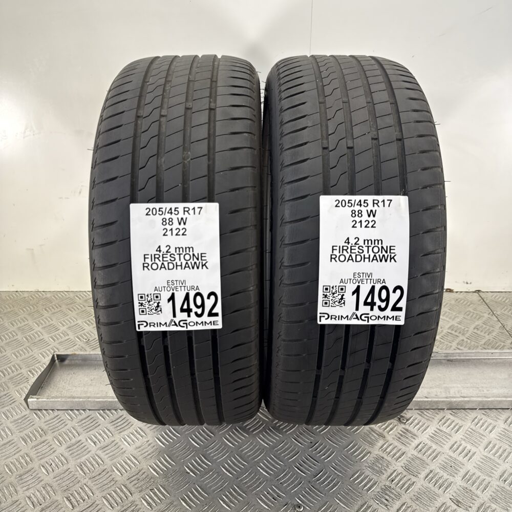 Gomme Usate 205 45 R17 88W Firestone Roadhawk Estive | Gomme Usate | PrimaGomme.it Gomme Usate 205 45 R17 88W Firestone Roadhawk Estive