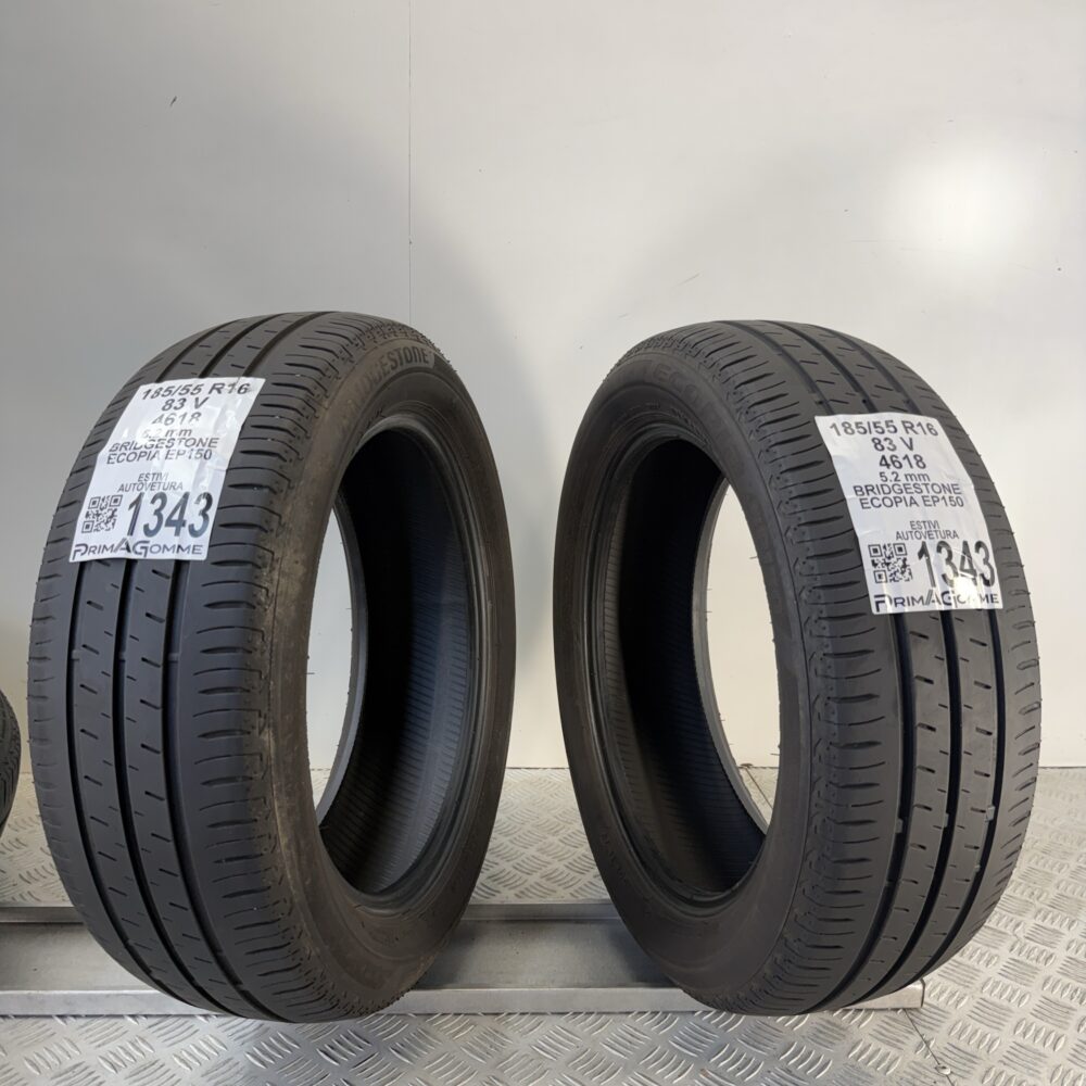 Gomme Usate 185 55 R16 83V Bridgestone Ecopia EP150 74% Estive | Gomme Usate | PrimaGomme.it Gomme Usate 185 55 R16 83V Bridgestone Ecopia EP150 74% Estive - immagine 2