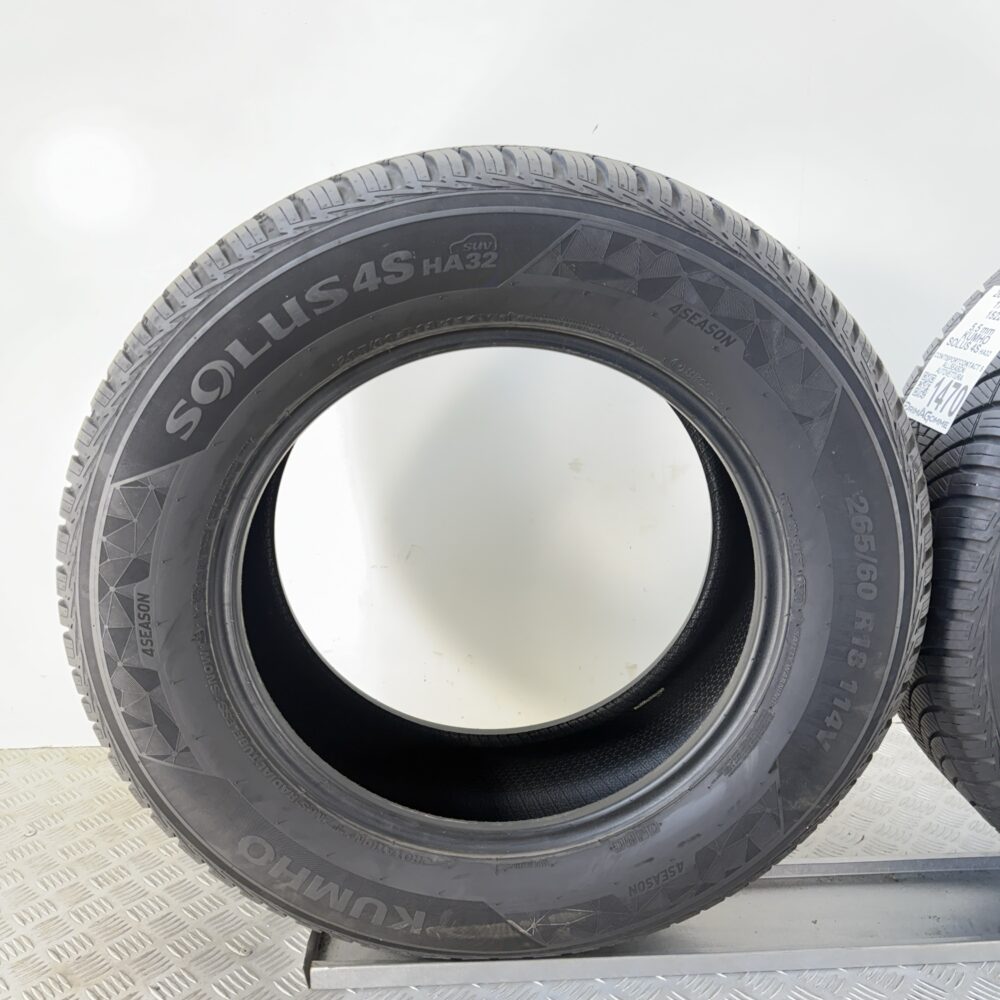 Gomme Usate 265 60 R18 114V Kumho Solus 4S 78% Quattro Stagioni | Gomme Usate | PrimaGomme.it Gomme Usate 265 60 R18 114V Kumho Solus 4S 78% Quattro Stagioni - immagine 8