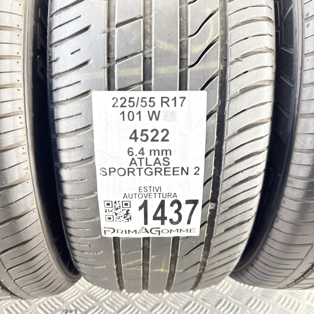 Gomme Usate 225 55 R17 101W Atlas Sportgreen 2 91% Estive | Gomme Usate | PrimaGomme.it Gomme Usate 225 55 R17 101W Atlas Sportgreen 2 91% Estive - immagine 3