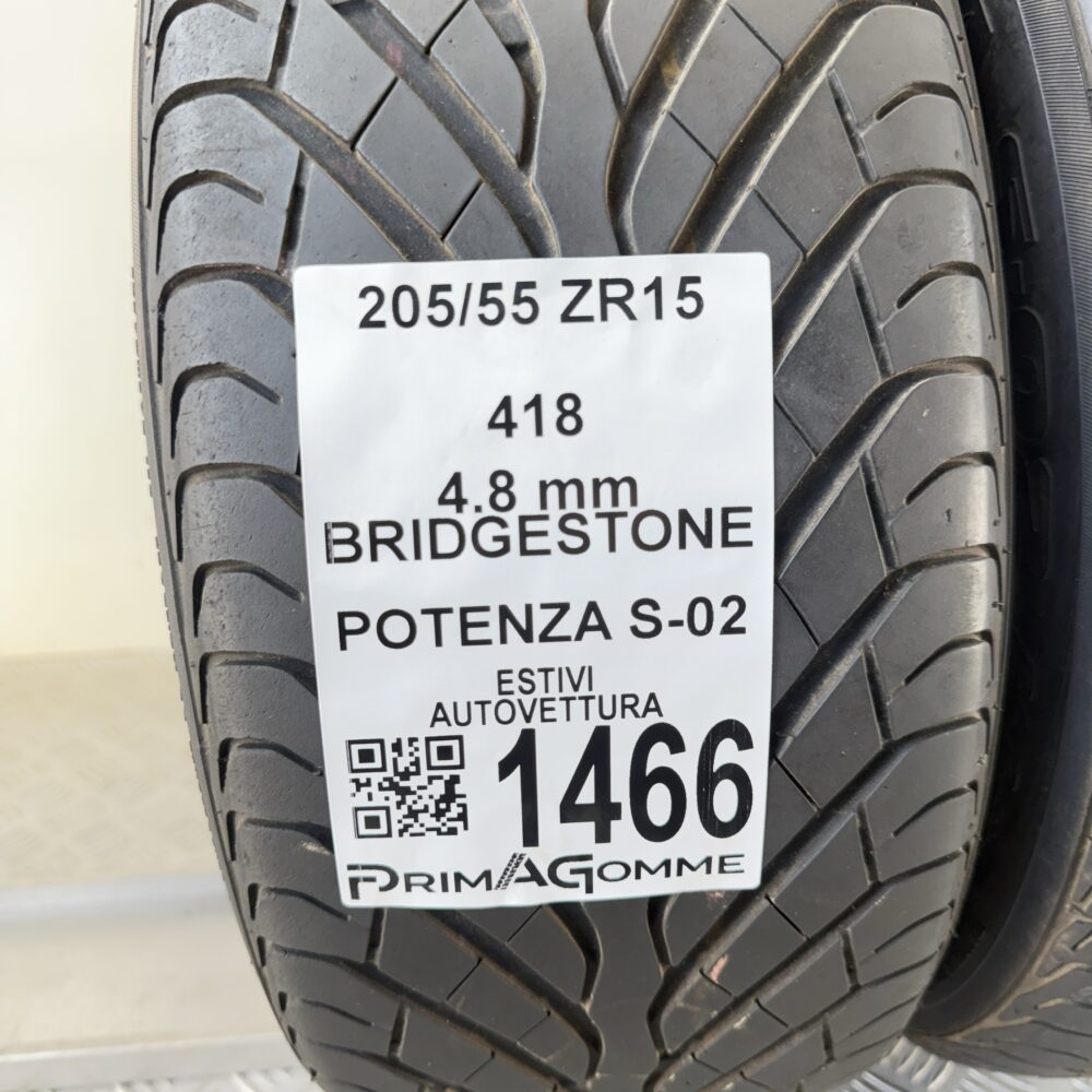 Gomme Usate 205 55 ZR15 418 Bridgestone Potenza S-02 Estive | Gomme Usate | PrimaGomme.it Gomme Usate 205 55 ZR15 418 Bridgestone Potenza S-02 Estive - immagine 3