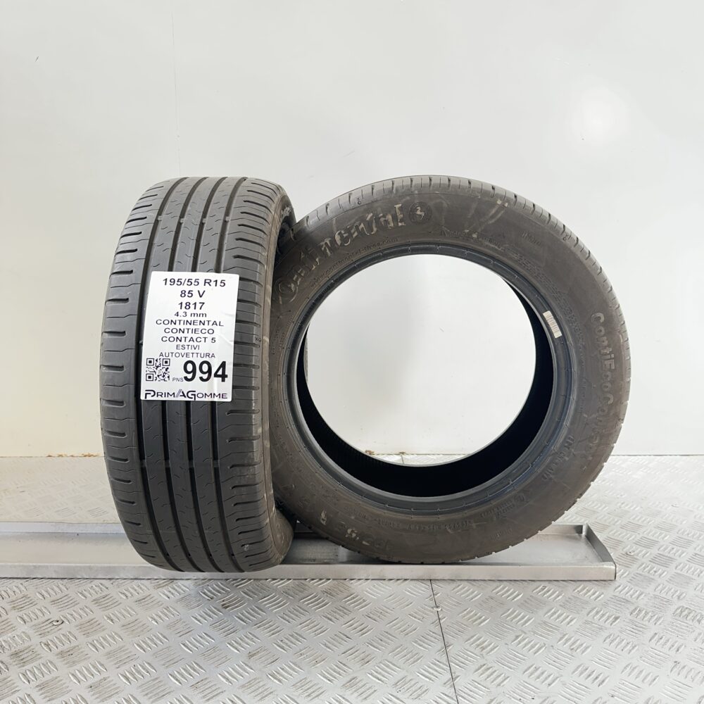 Pneumatici Usati 195 55 R15 85V Continental ContiEcoContact 5 Estive | Gomme Usate | PrimaGomme.it Pneumatici Usati 195 55 R15 85V Continental ContiEcoContact 5 Estive - immagine 5