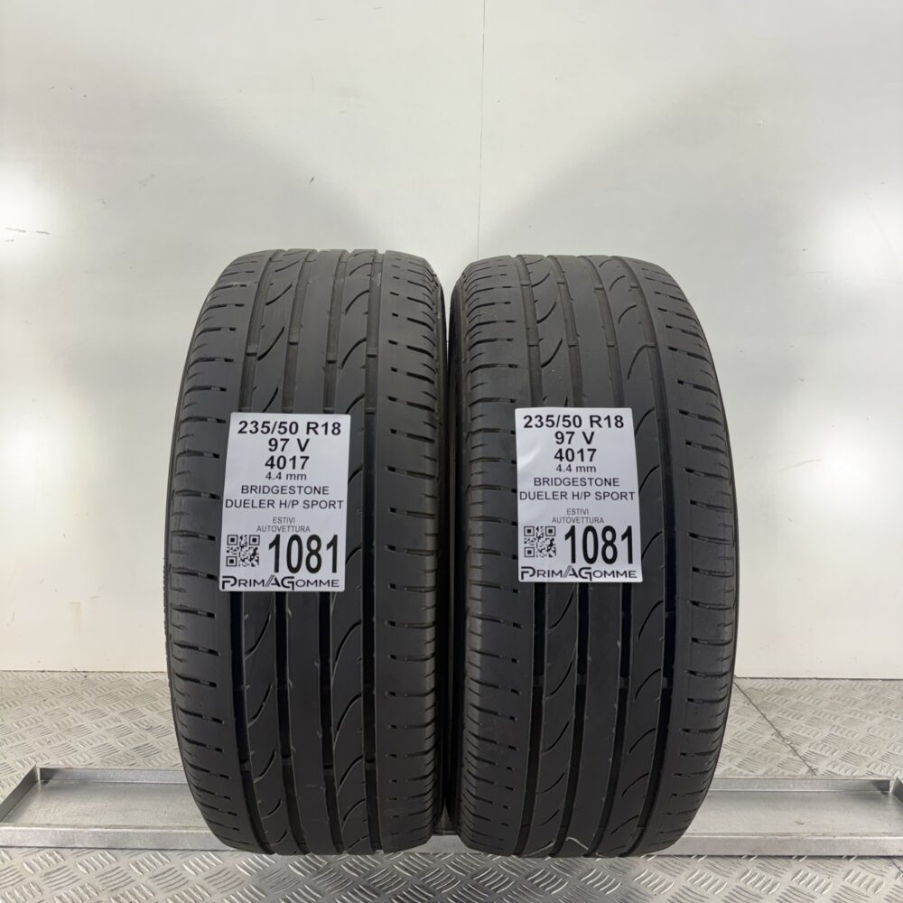 Gomme Usate 235 50 R18 97V Bridgestone Dueler H/P Sport Estive | Gomme Usate | PrimaGomme.it Gomme Usate 235 50 R18 97V Bridgestone Dueler H/P Sport Estive