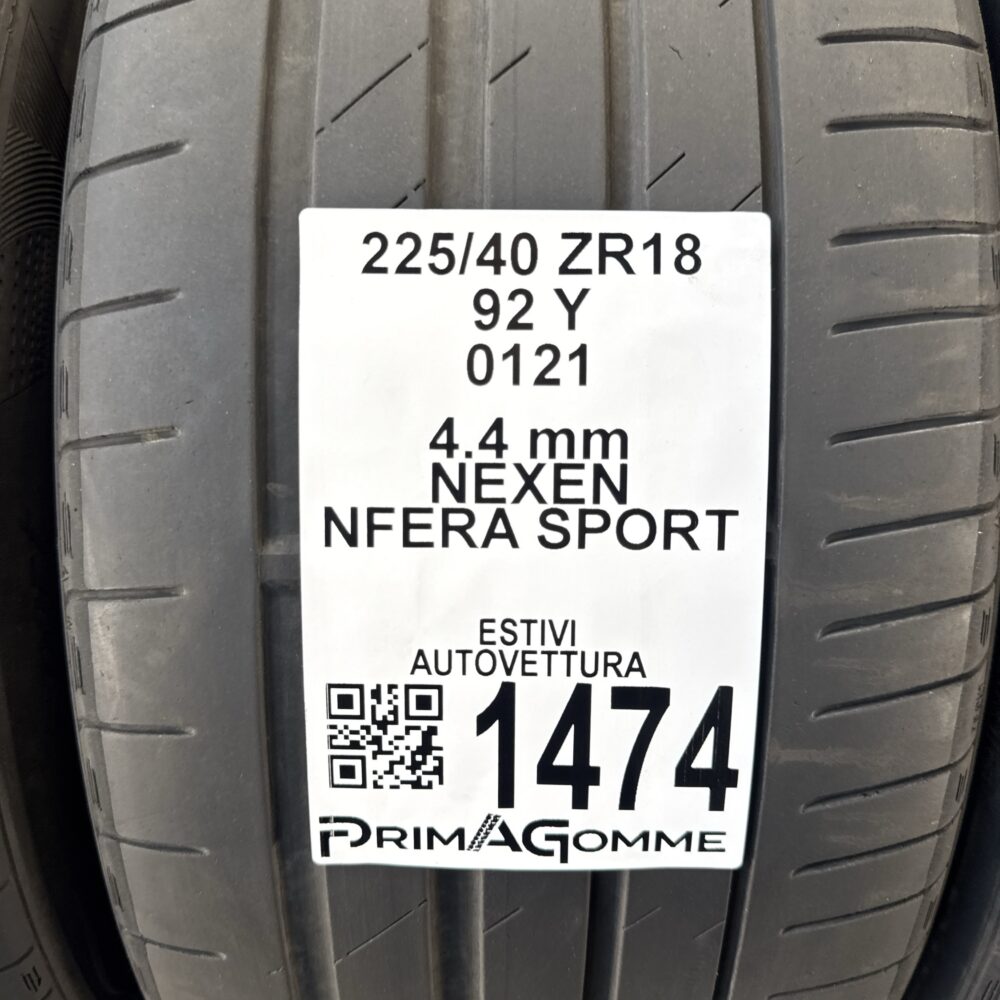 Gomme Usate 225 40 R18 92Y Nexen Nfera Sport 62% Estive | Gomme Usate | PrimaGomme.it Gomme Usate 225 40 R18 92Y Nexen Nfera Sport 62% Estive - immagine 2